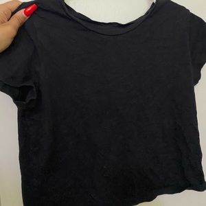 Black loose top